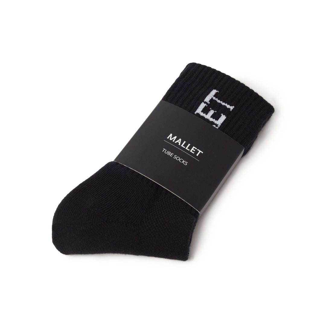 Mallet Socks Large Logo Single Black