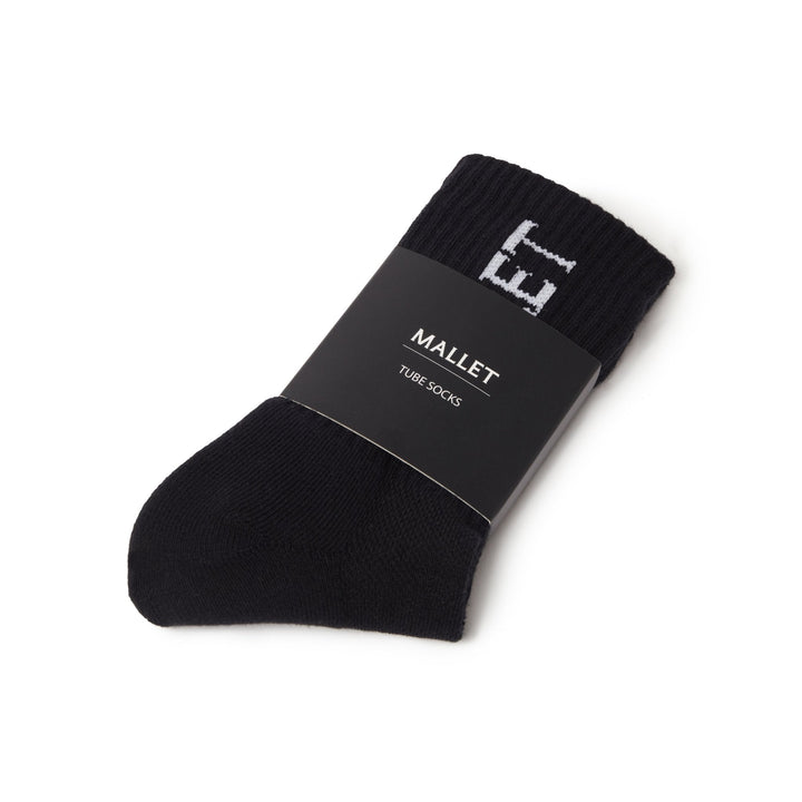 Mallet Socks Large Logo Single Black