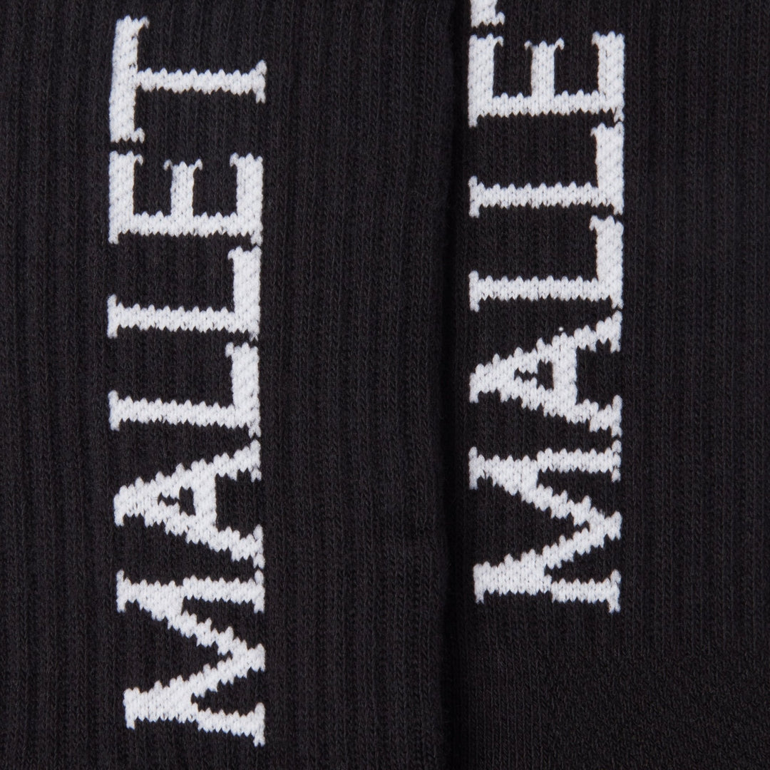 Mallet Socks Large Logo Single Black