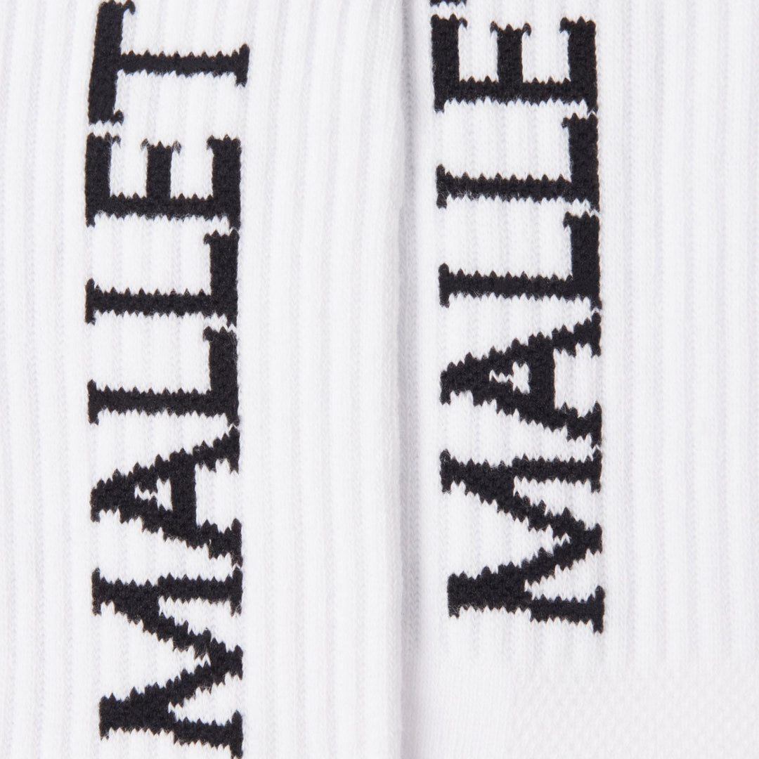 Mallet Socks Large Logo Single White