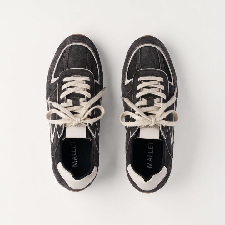 MALLET Acton Women's Black Suede Sneakers