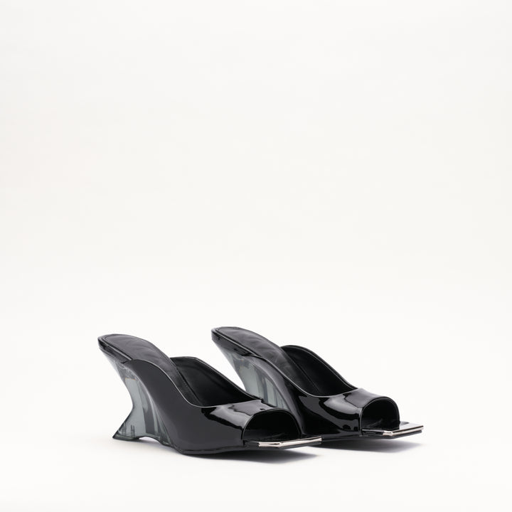 Amber Black Patent Womens