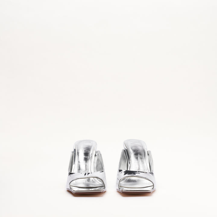 Amber Metallic Silver Womens