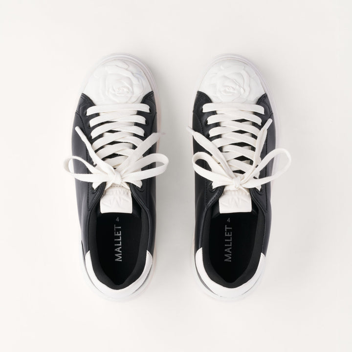 MALLET Bloomsbury Women's Black Leather Sneakers