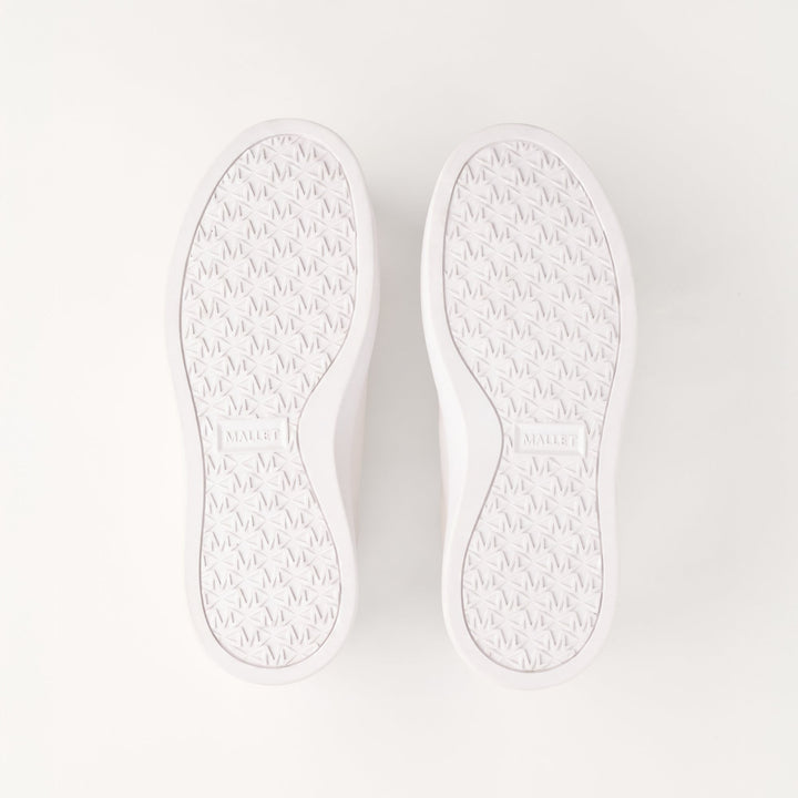 MALLET Bloomsbury Women's White Leather Sneakers