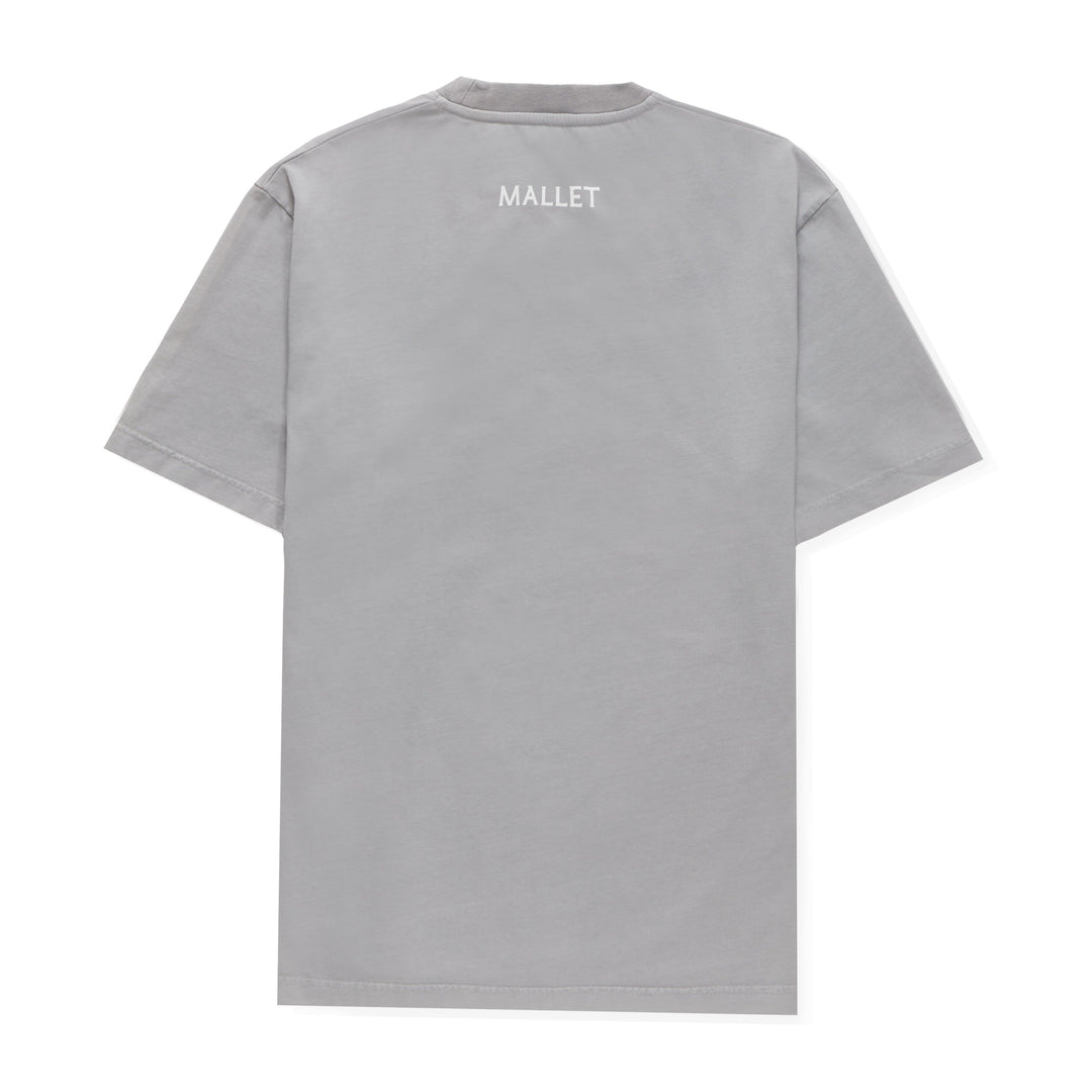 Reverse Spray Tee Organic Fade Out Grey White