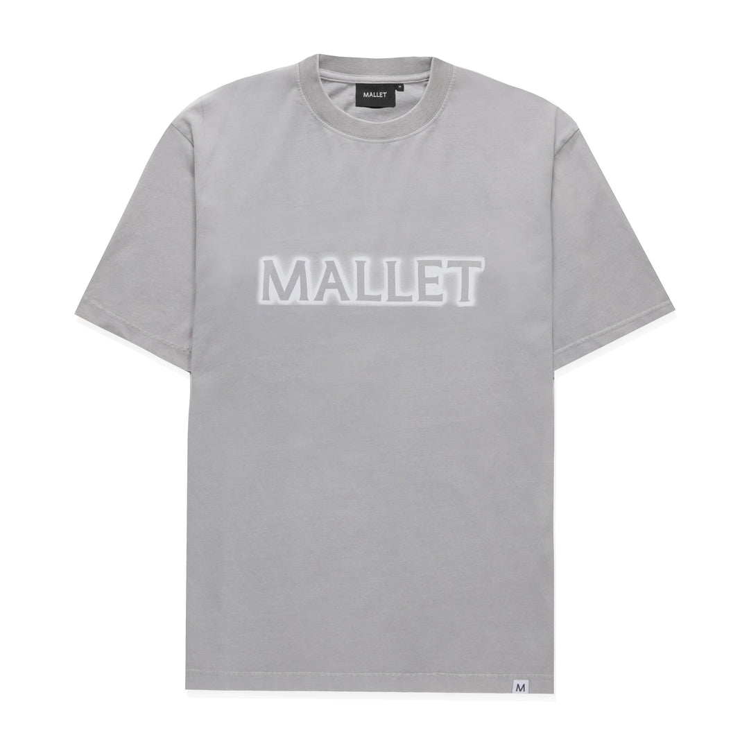 Reverse Spray Tee Organic Fade Out Grey White