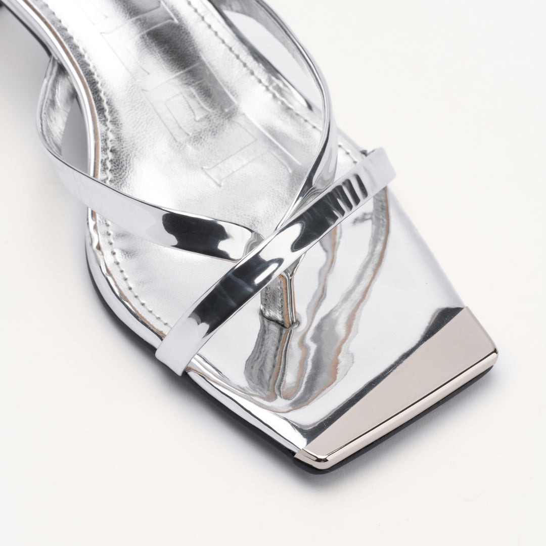 Elisa Metallic Silver Womens