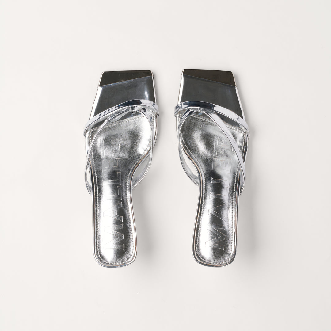 Elisa Metallic Silver Womens