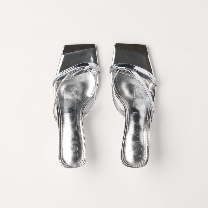 Elisa Metallic Silver Womens