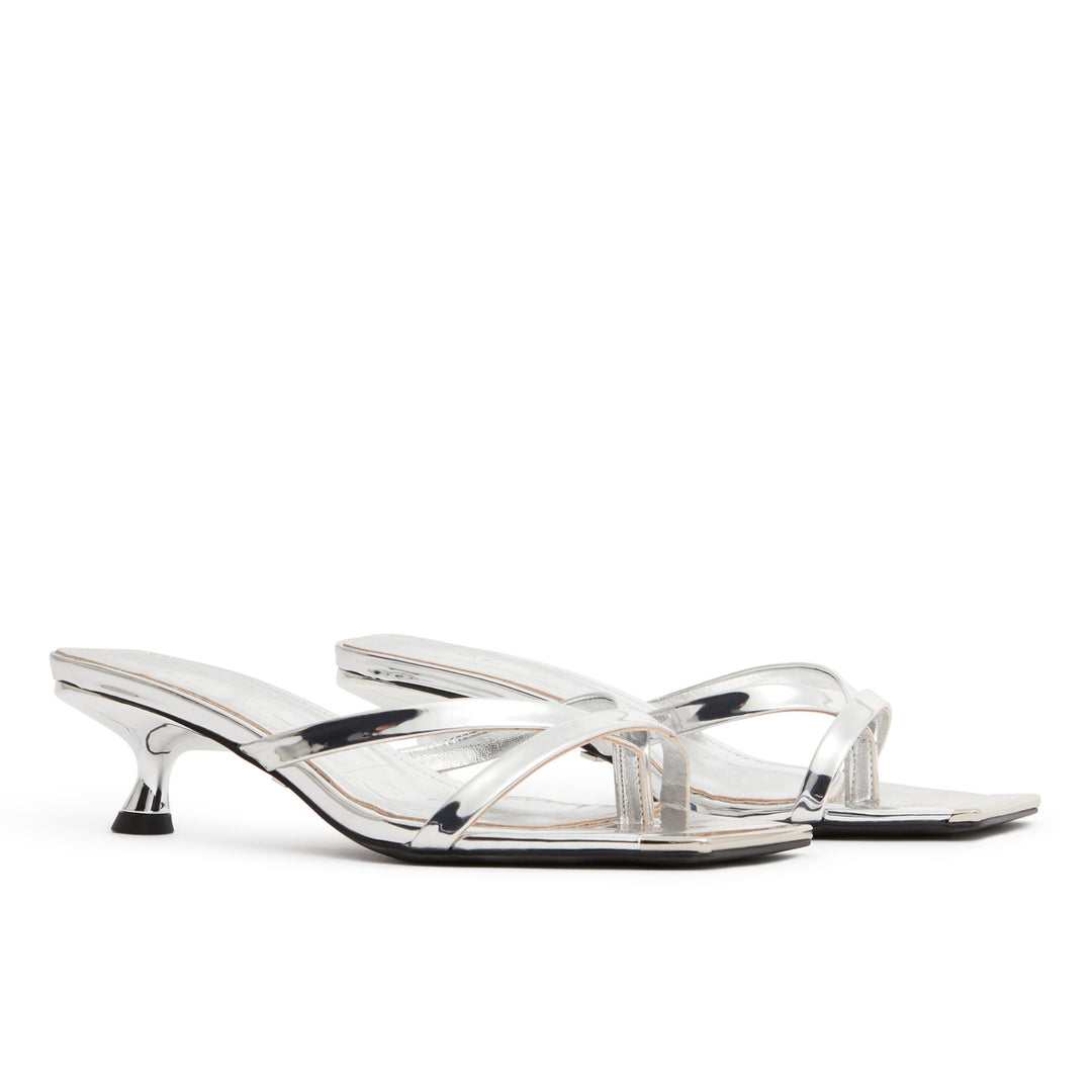 Elisa Metallic Silver Womens