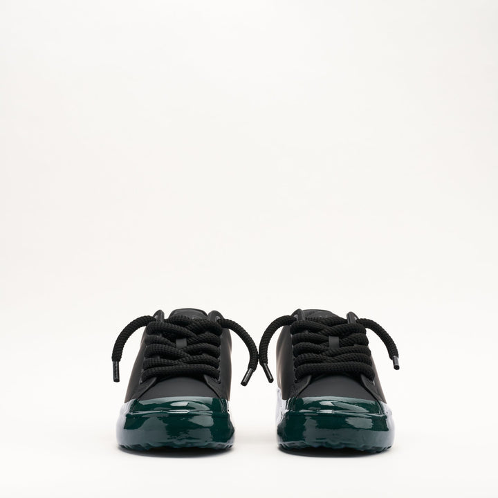 MALLET GRFTR Lite Men's Black Green Fade Dip Leather Sneakers