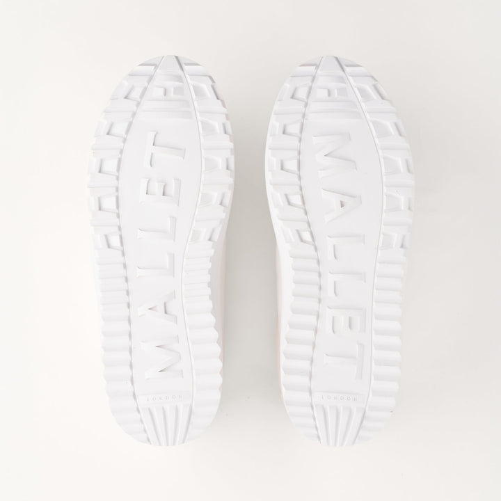 MALLET GRFTR Lite Men's White Soft Leather Sneakers