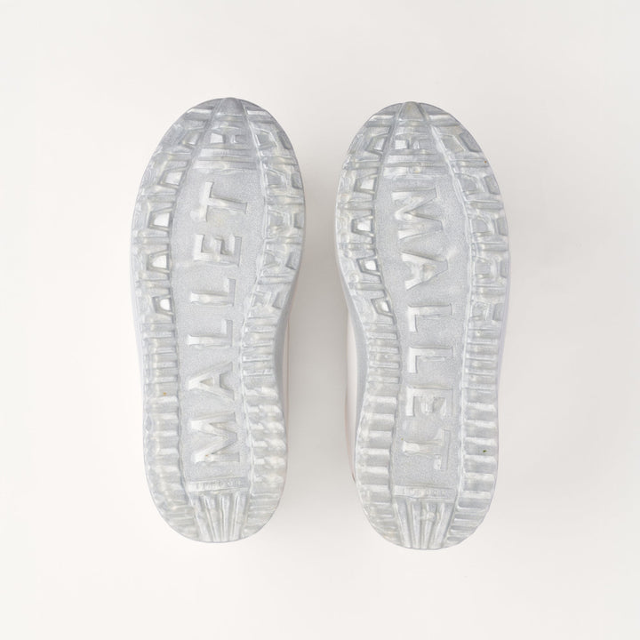 MALLET GRFTR Lite Women's White Silver Dip Leather Sneakers