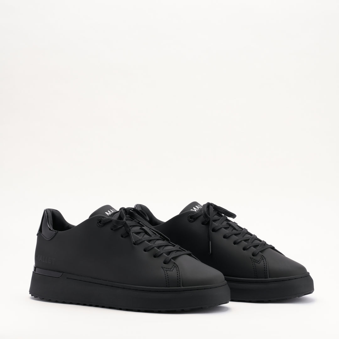 MALLET GRFTR Lite Men's Black Matt Leather Sneakers