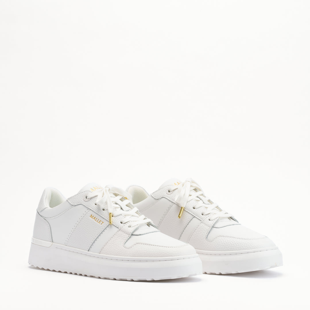 MALLET Hoxton Lite Men's White Leather Sneakers