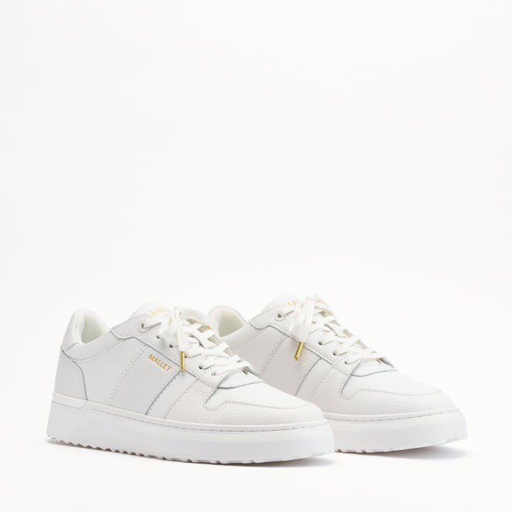 MALLET Hoxton Lite Men's White Leather Sneakers
