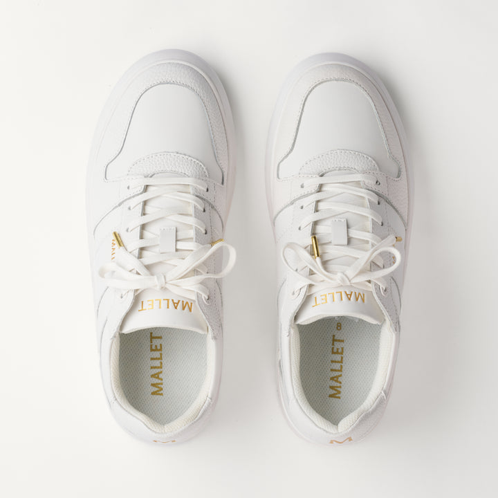 MALLET Hoxton Lite Men's White Leather Sneakers