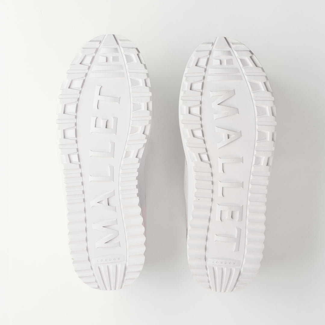 MALLET Hoxton Lite Men's White Leather Sneakers