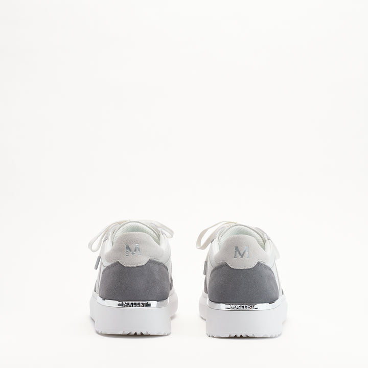 MALLET Hoxton Lite Men's White Grey Leather Sneakers