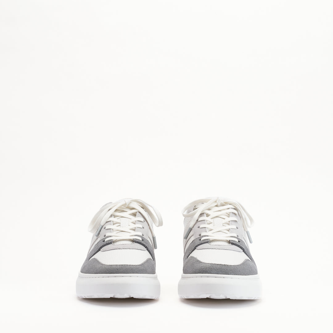 MALLET Hoxton Lite Men's White Grey Leather Sneakers