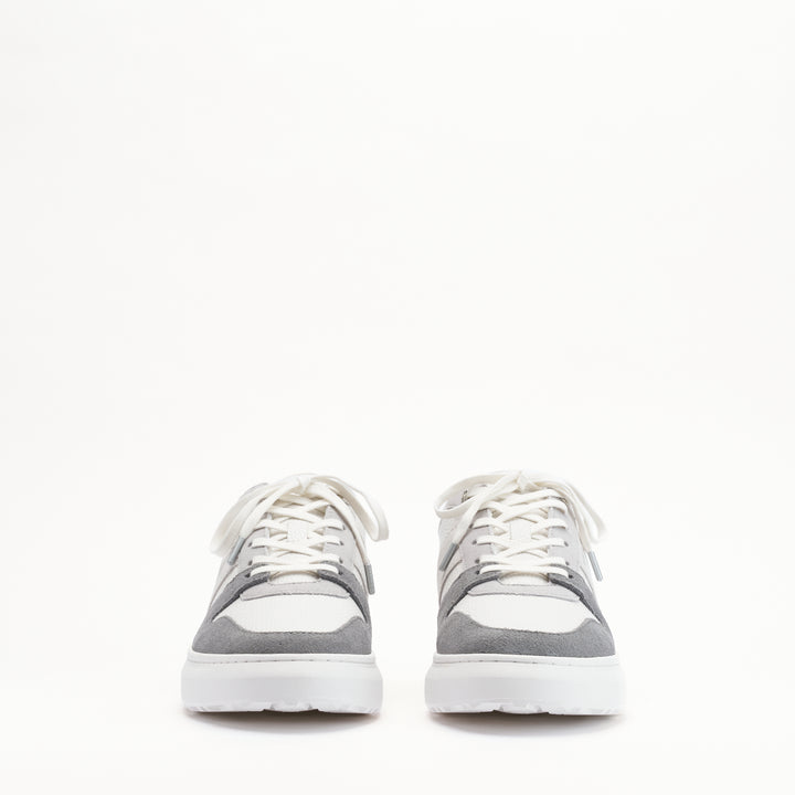 MALLET Hoxton Lite Men's White Grey Leather Sneakers