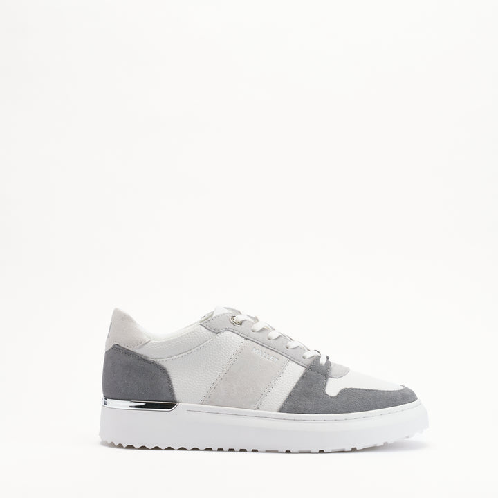 MALLET Hoxton Lite Men's White Grey Leather Sneakers