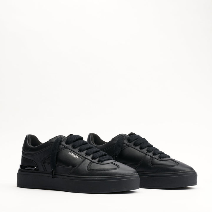 MALLET Kingsbury Men's Black Leather Sneakers