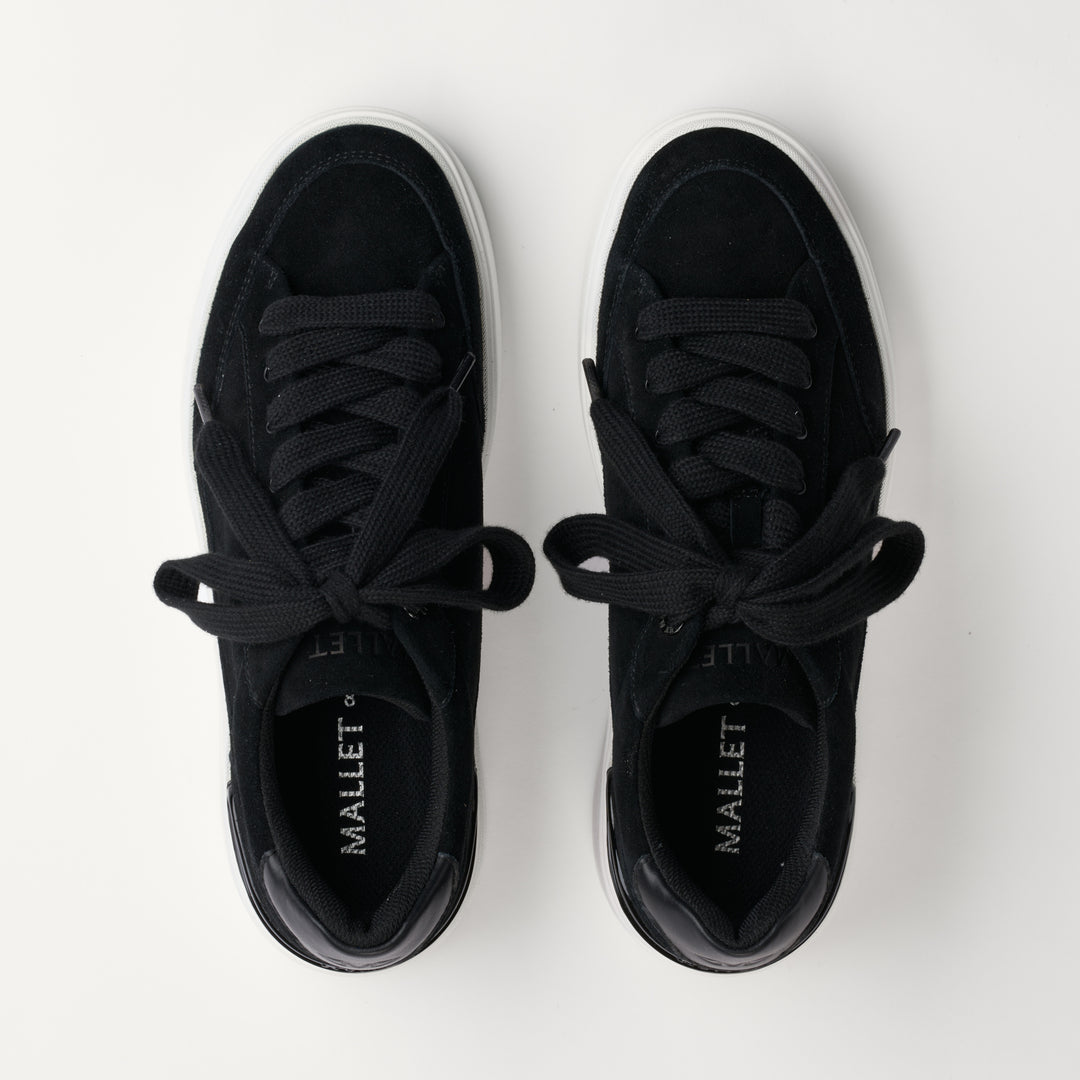 MALLET Lansbury Men's Black Suede Sneakers