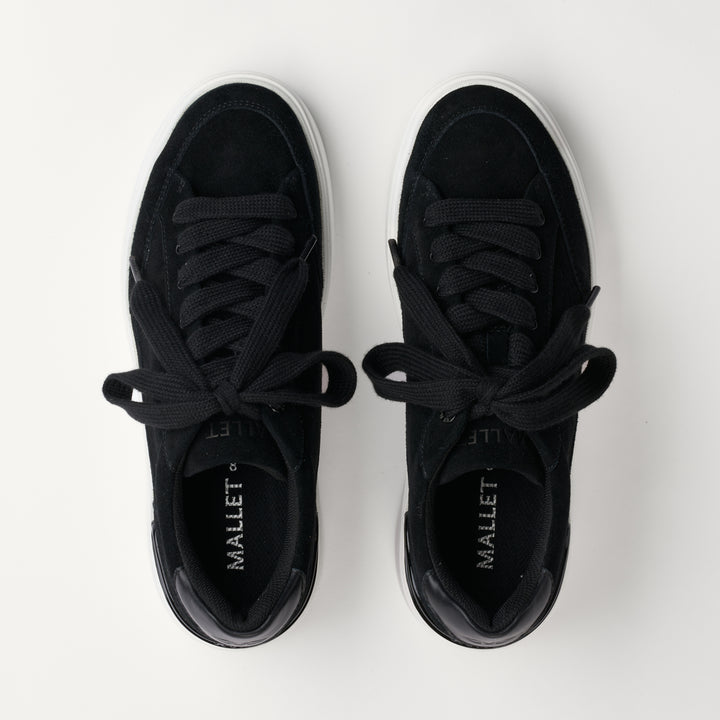 MALLET Lansbury Men's Black Suede Sneakers