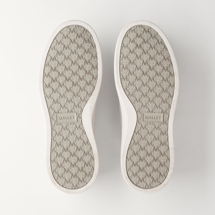 MALLET Lansbury Men's Neutral Nubuck Leather Trainers