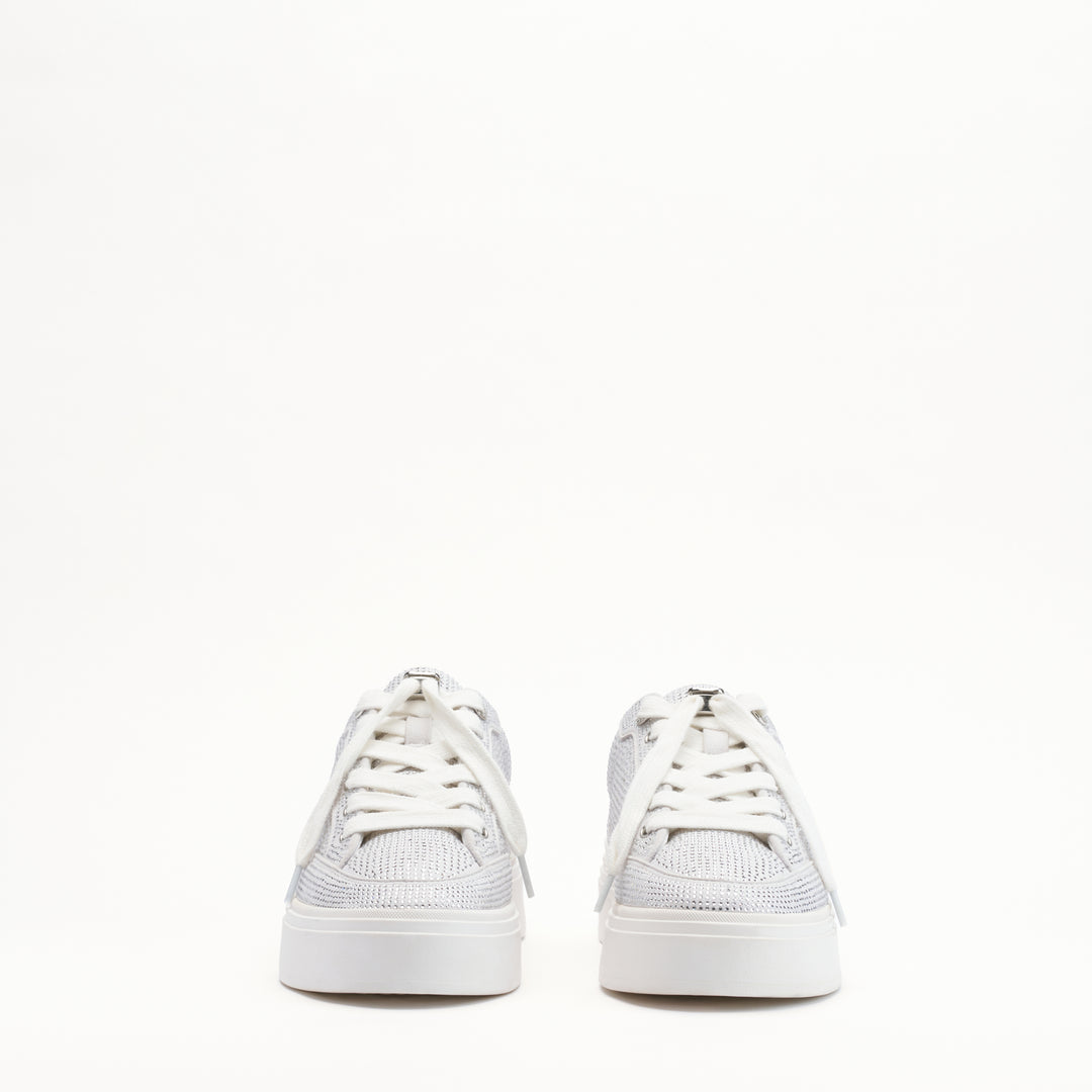 MALLET Lansbury Women's White Silver Sparkle Sneakers
