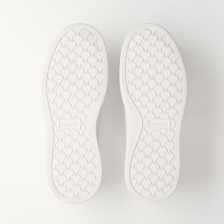 MALLET Lansbury Men's White Leather Sneakers