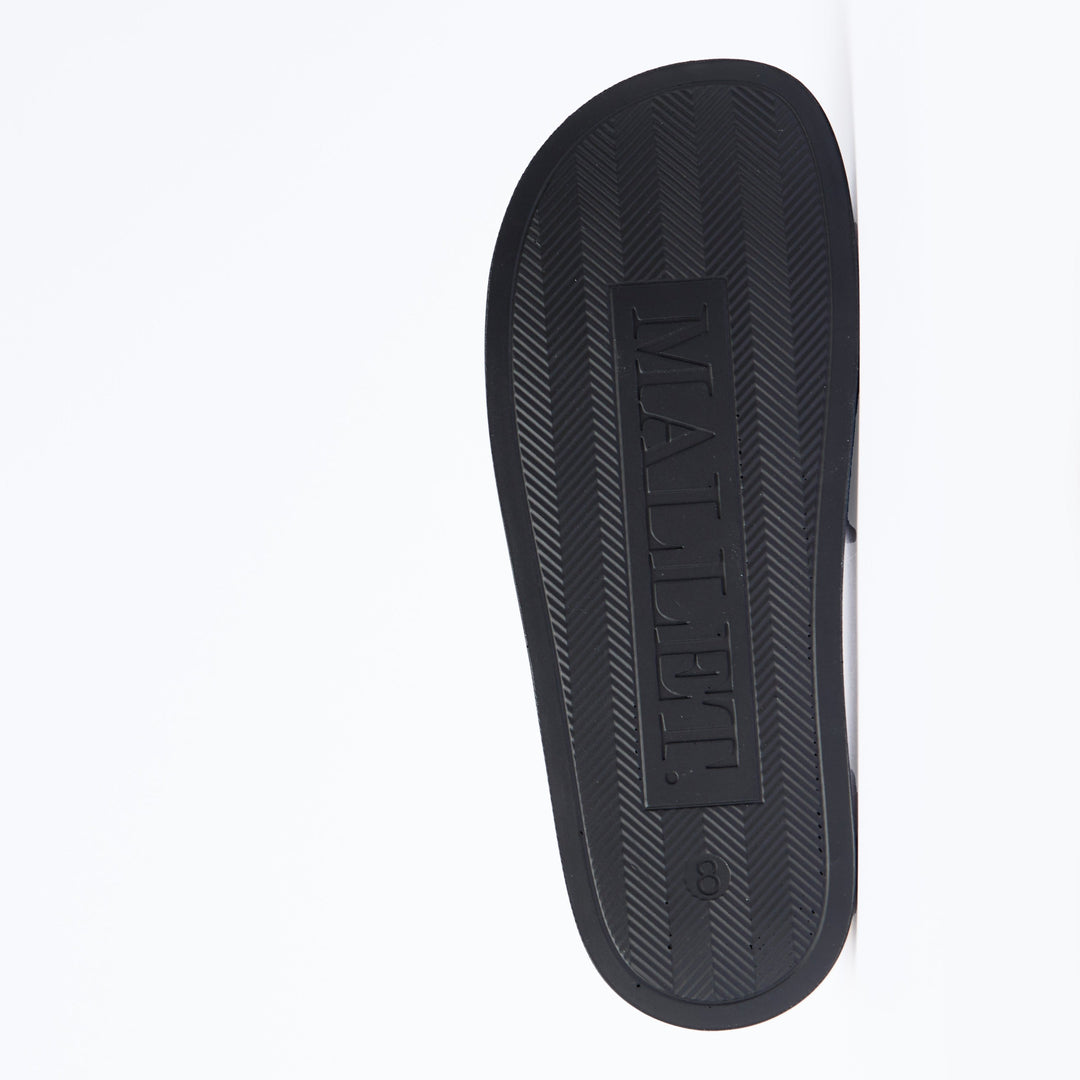 Slide Triple Black Croc