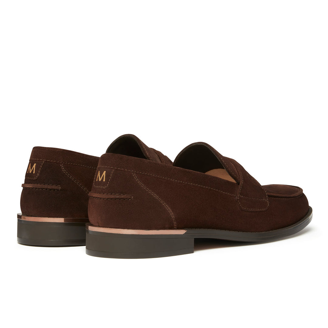 Rockwell Penny Loafer Brown Suede