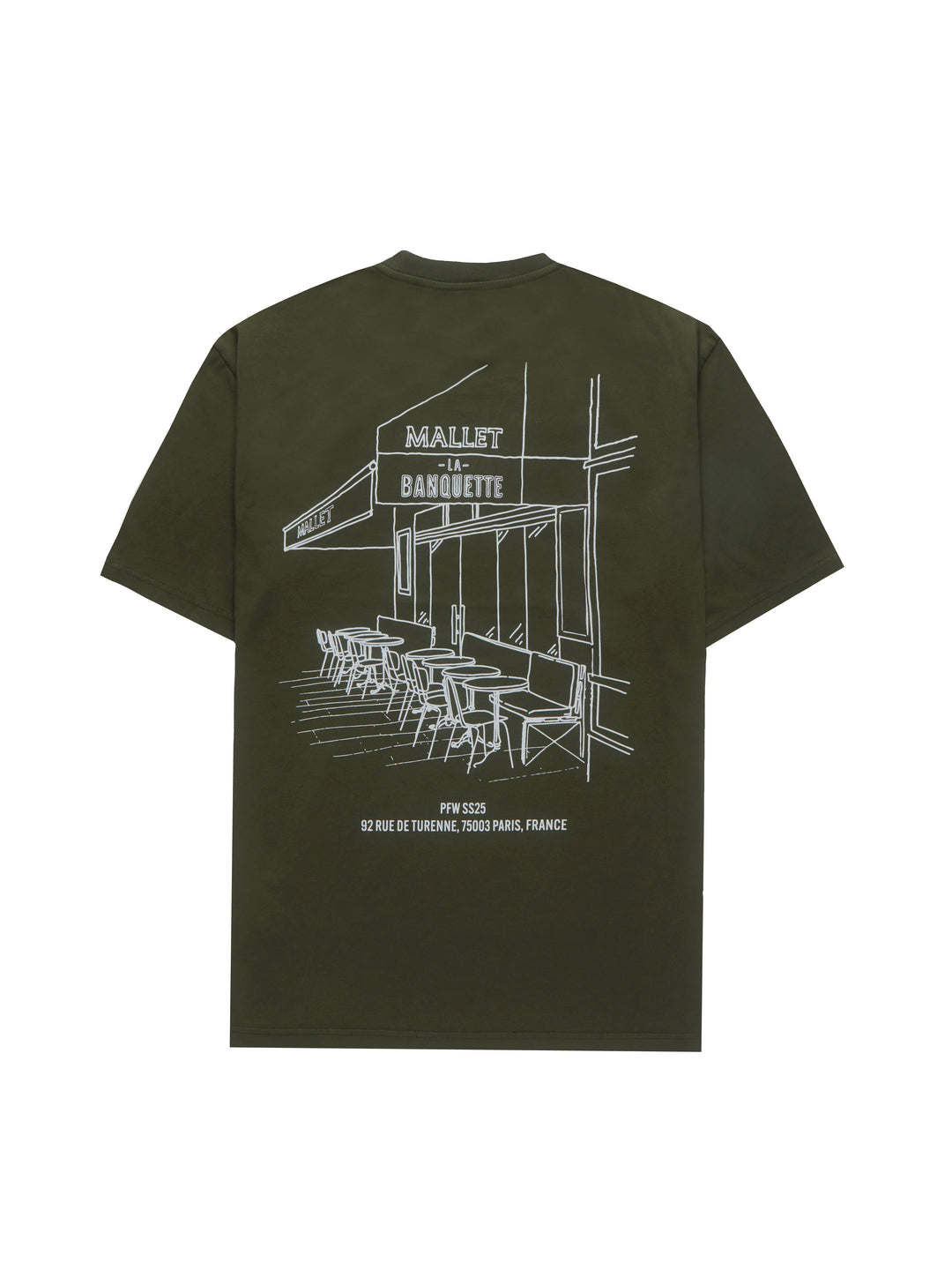 La Banquette Paris Tee Green White Organic