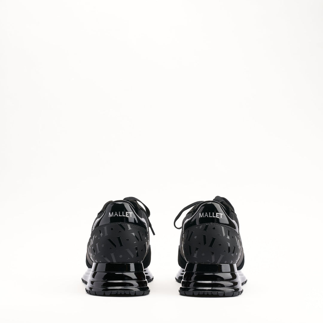 MALLET Popham Gas Essential Men's Black Leather Sneakers