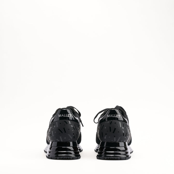 MALLET Popham Gas Essential Men's Black Leather Sneakers