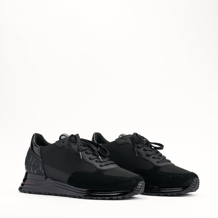MALLET Popham Gas Essential Men's Black Leather Sneakers