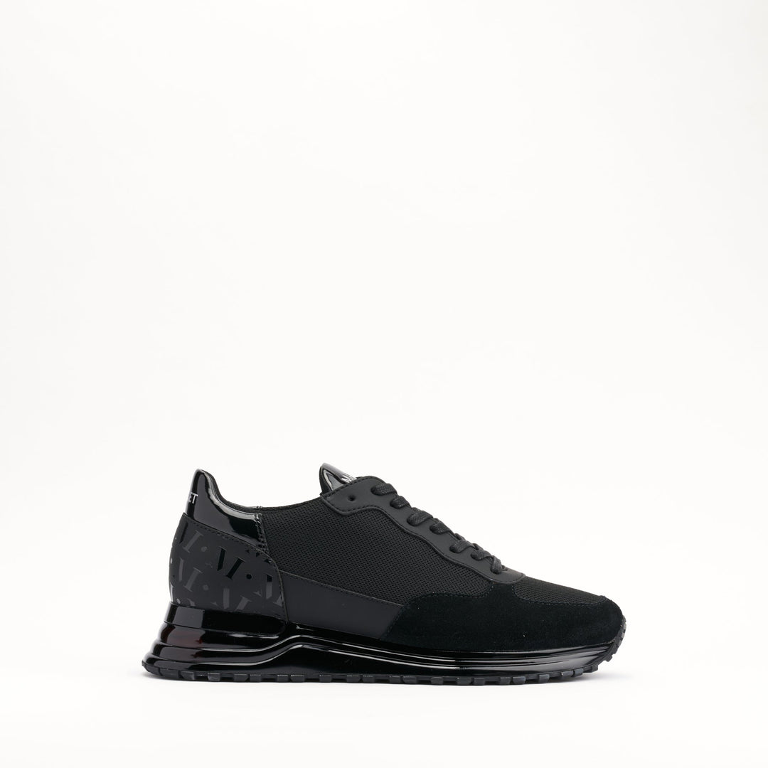 MALLET Popham Gas Essential Men's Black Leather Sneakers