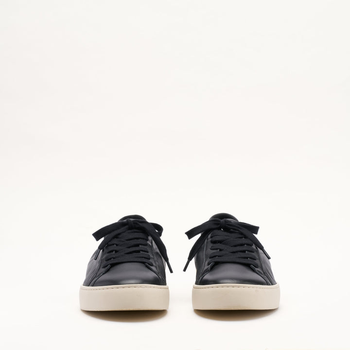MALLET Sona Men's Black Soft Leather Sneakers
