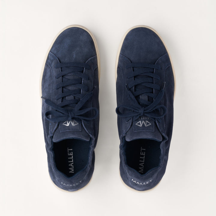 MALLET Sona Men's Navy Suede Sneakers