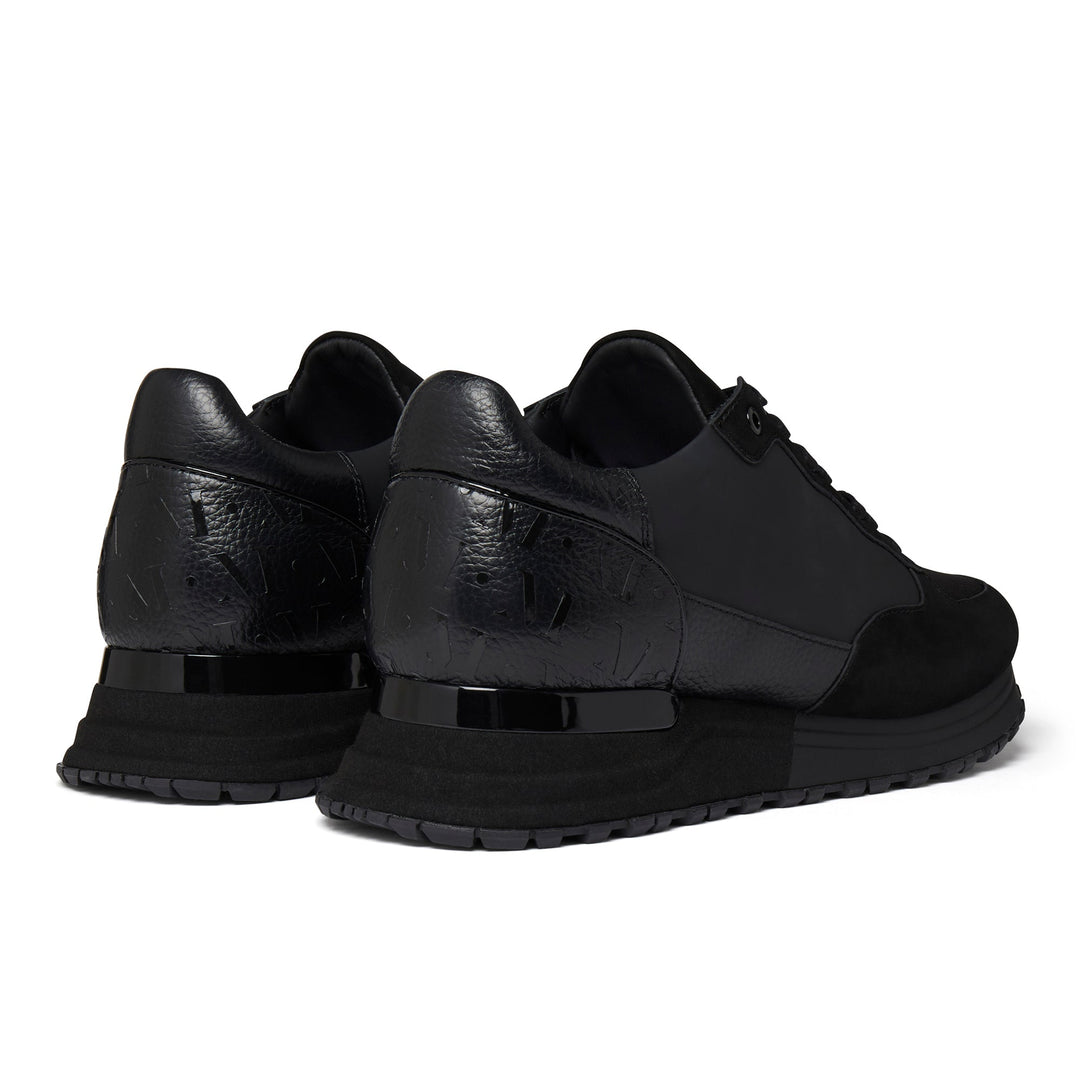 Sneakers Mallet Popham Black Mesh Popham Luxe Triple Black Gloss