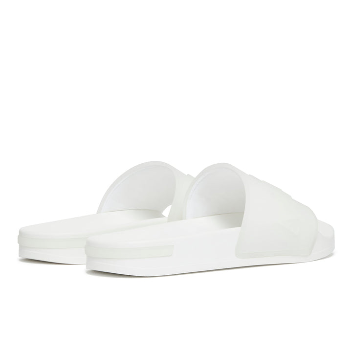 Serif Slide Clear White Womens