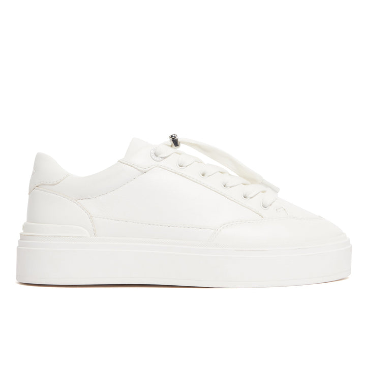Lansbury White Leather Womens