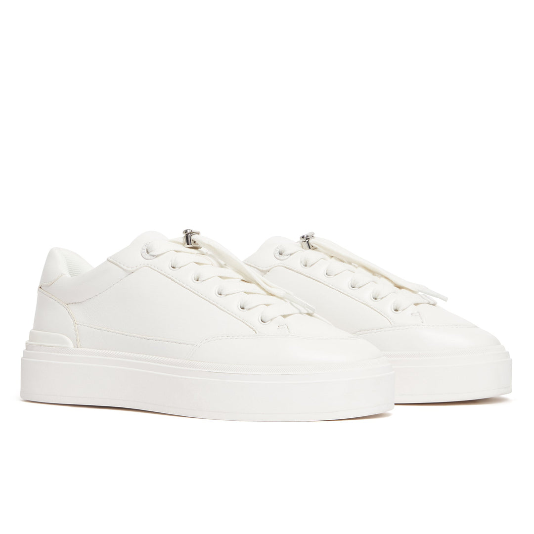 Lansbury White Leather Womens