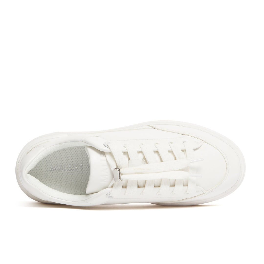 Lansbury White Leather Womens