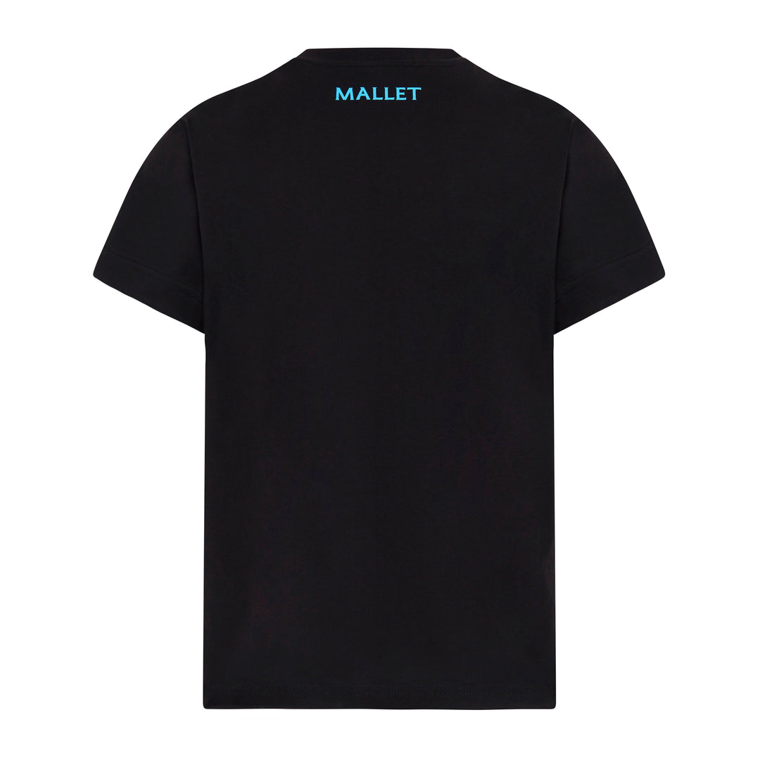 Spray Print Logo Tee - Black Blue