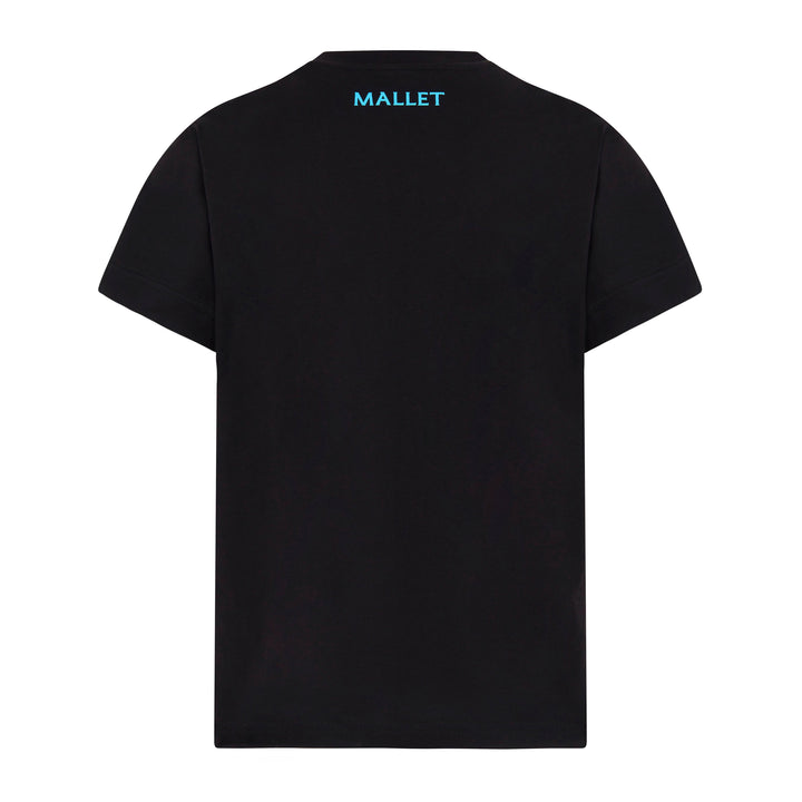 Spray Print Logo Tee - Black Blue