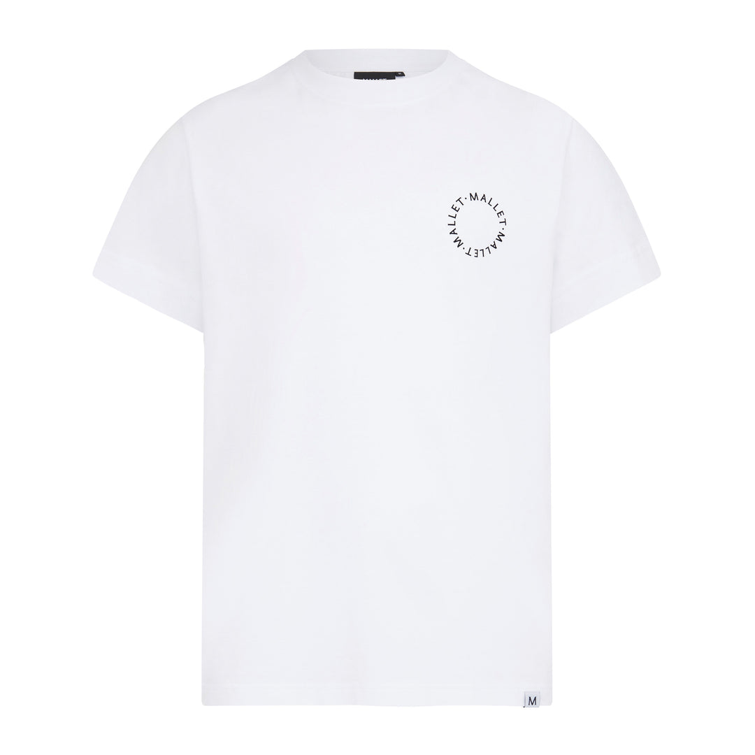 Circle Logo Print Tee - White